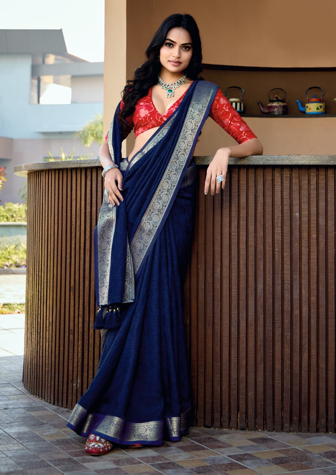 Tanmira Latest Trendy Bollywood Style Saree in Rich Dola Silk Fabric STR