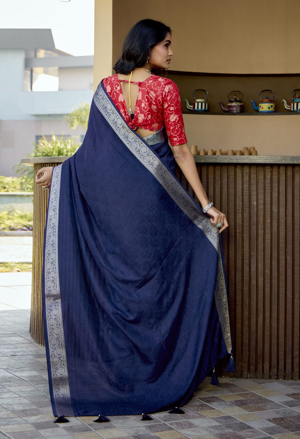 Tanmira Latest Trendy Bollywood Style Saree in Rich Dola Silk Fabric STR