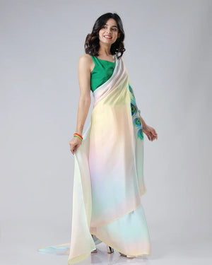 Bollywood Party Wear Saree in Silk Fabric under 1500