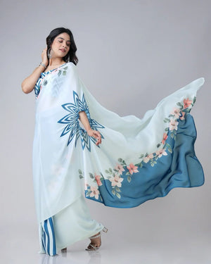 Bollywood Party Wear Saree in Crepe Silk Fabric under 1500
