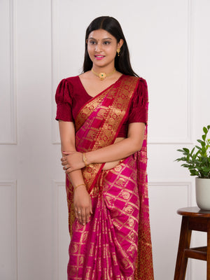 By Banarasi Saree With Festivel Wear