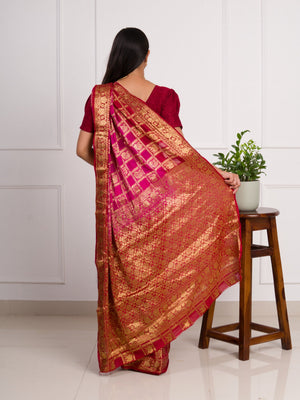 By Banarasi Saree With Festivel Wear