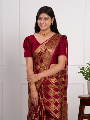 By Banarasi Saree With Festivel Wear