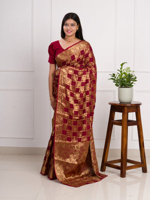 By Banarasi Saree With Festivel Wear