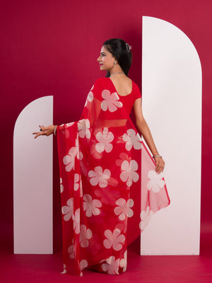 Printed saree for casual wear