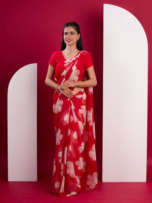 Printed saree for casual wear