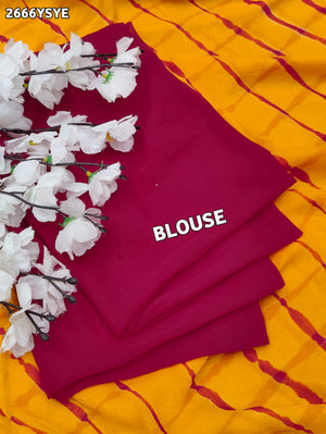 By New Chiffon Leheriya Style With Casual Wear Saree