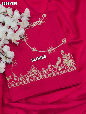 By Traditional Saree With Aari Work