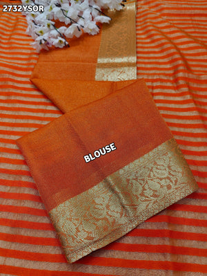 By Banarasi Style With Zari weaving Saree