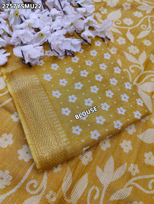 By Printed Style With Zari border