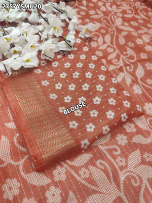 By Printed Style With Zari border