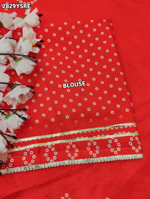 By Gaji Bandhani Saree With Wedding Wear