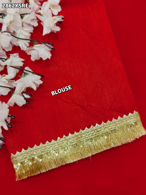 By Karwachauth Saree With Party Wear