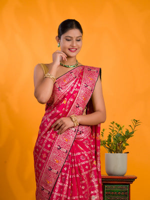 By Banarasi Saree With Traditional Wear