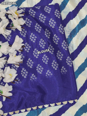 By Bandhani Saree With Casual Wear