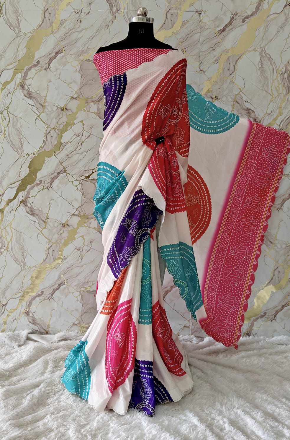 By Bandhani Saree