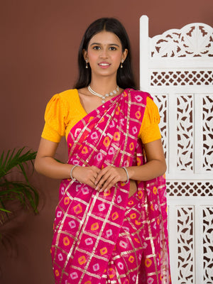 A party wear saree in ani colour