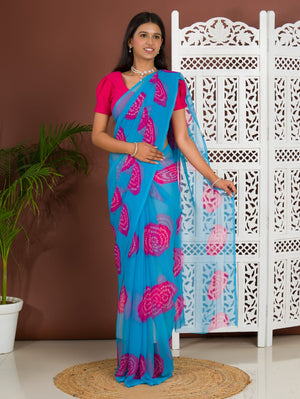 Rajwadi Bandhani Style saree under 500