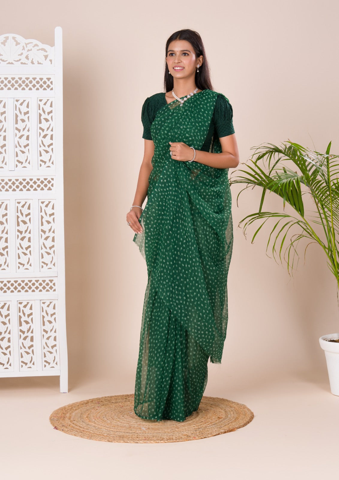 Tanmira Launch New chiffon Bandhani Light Weight Saree SUN