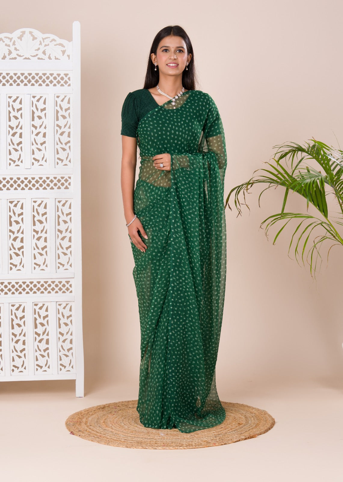 Tanmira Launch New chiffon Bandhani Light Weight Saree SUN