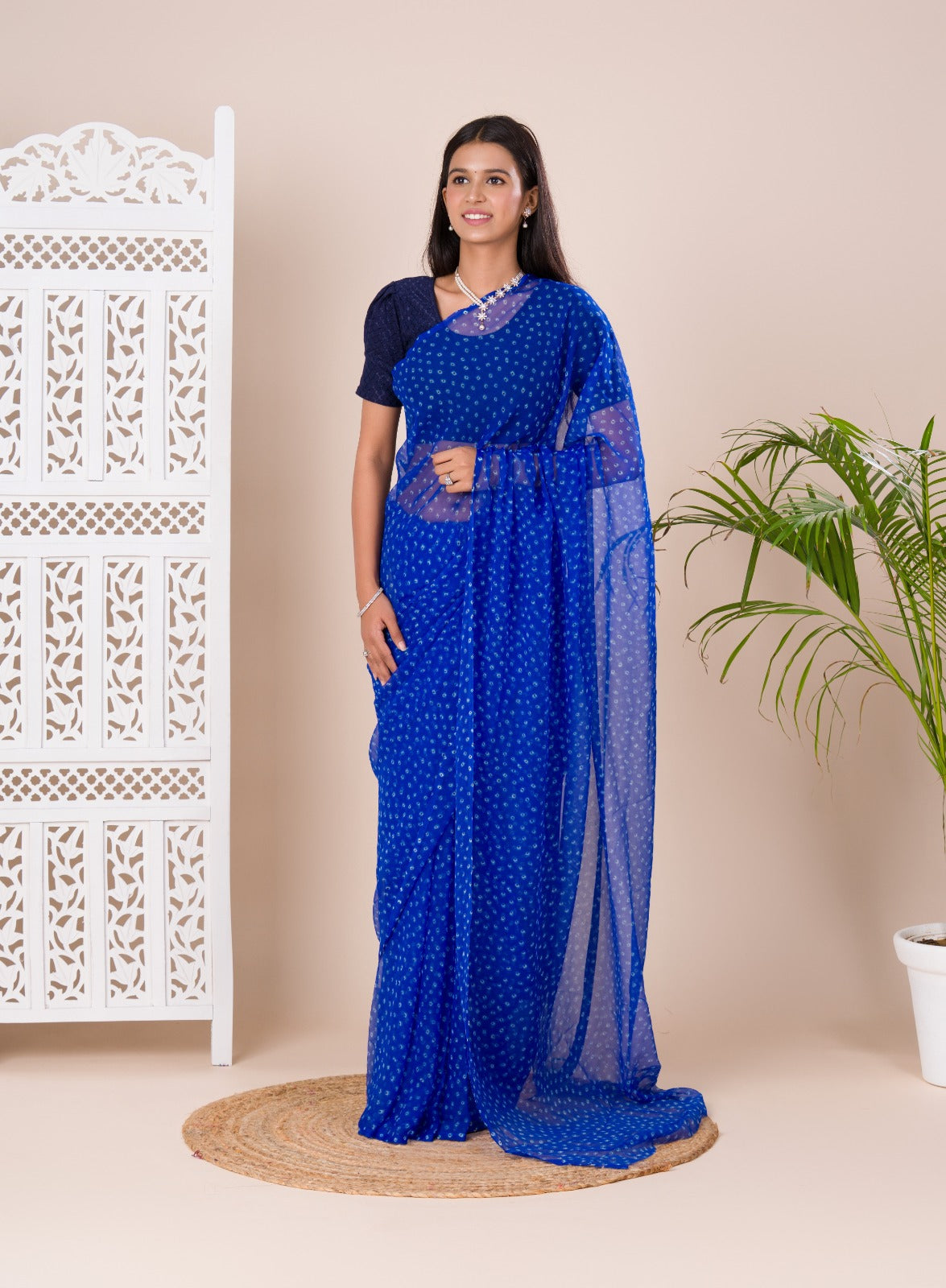 Tanmira Launch New Chiffon Bandhani Light Weight Saree SUN