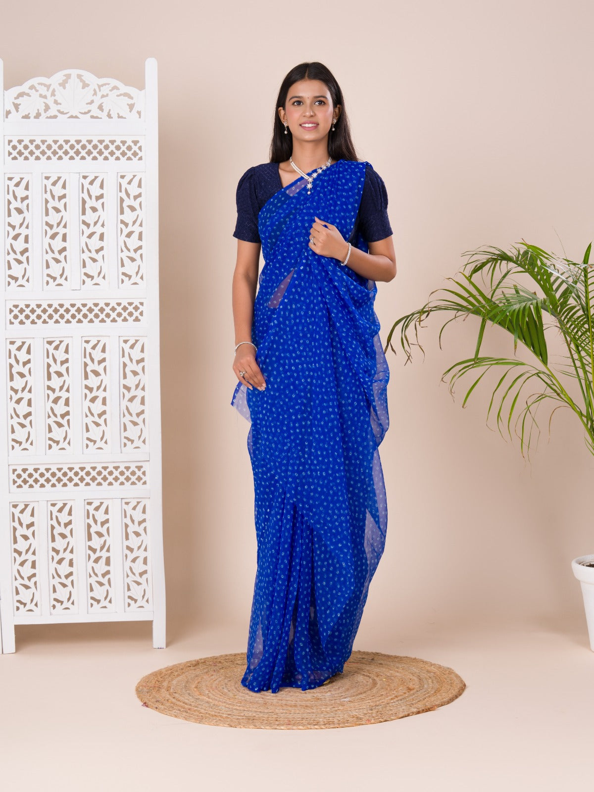 Tanmira Launch New Chiffon Bandhani Light Weight Saree SUN