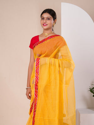 bandhani saree for casual wear