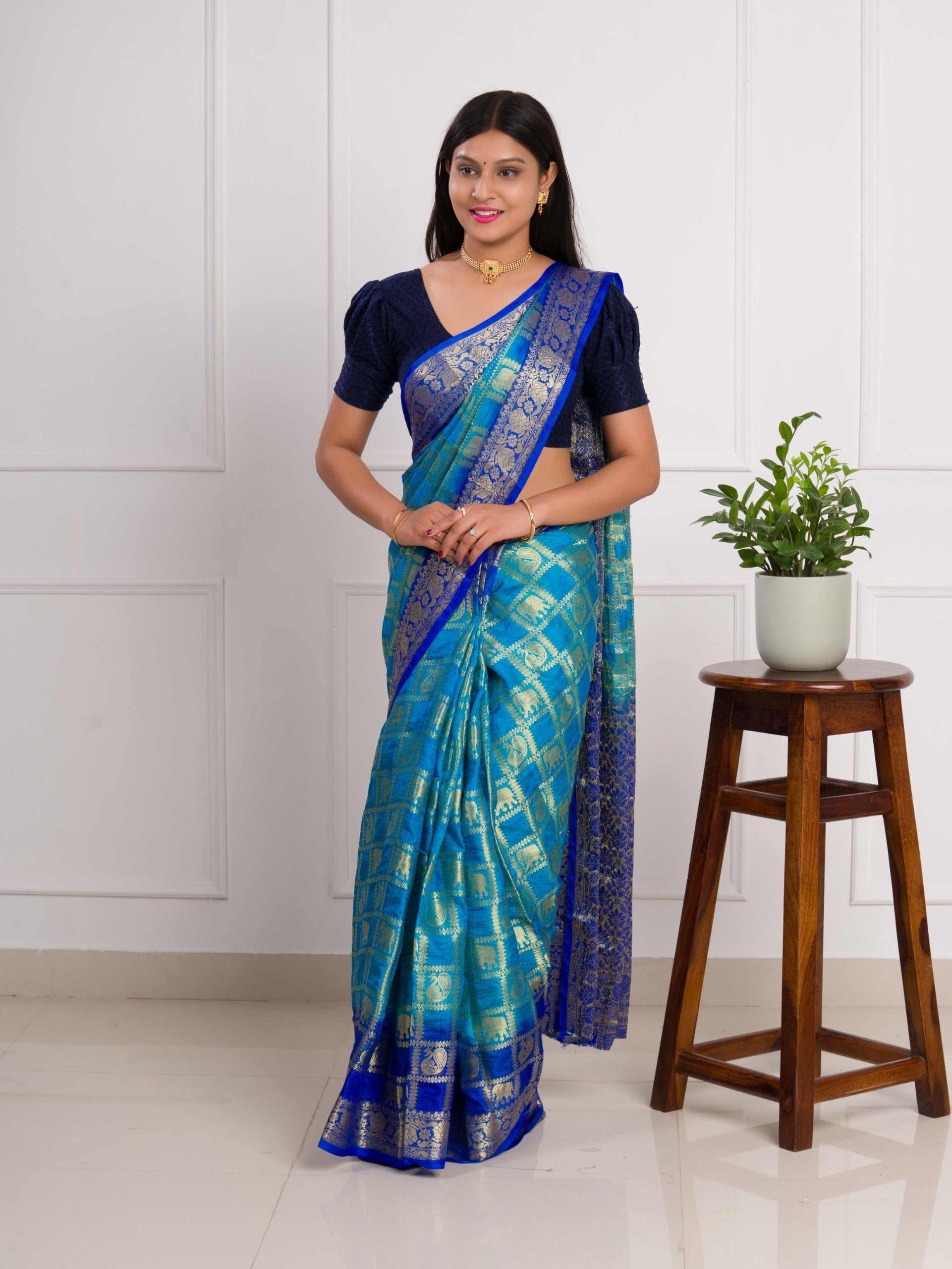 Tanmira New Special Art silk Banarasi Style With Zari weaving Work Saree Tanmira