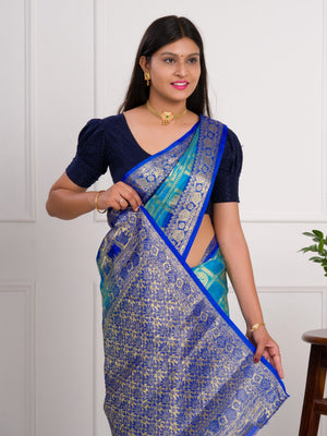 By Banarasi Saree With Festivel Wear