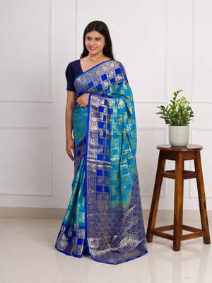 By Banarasi Saree With Festivel Wear