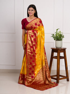 By Banarasi Saree With Festivel Wear