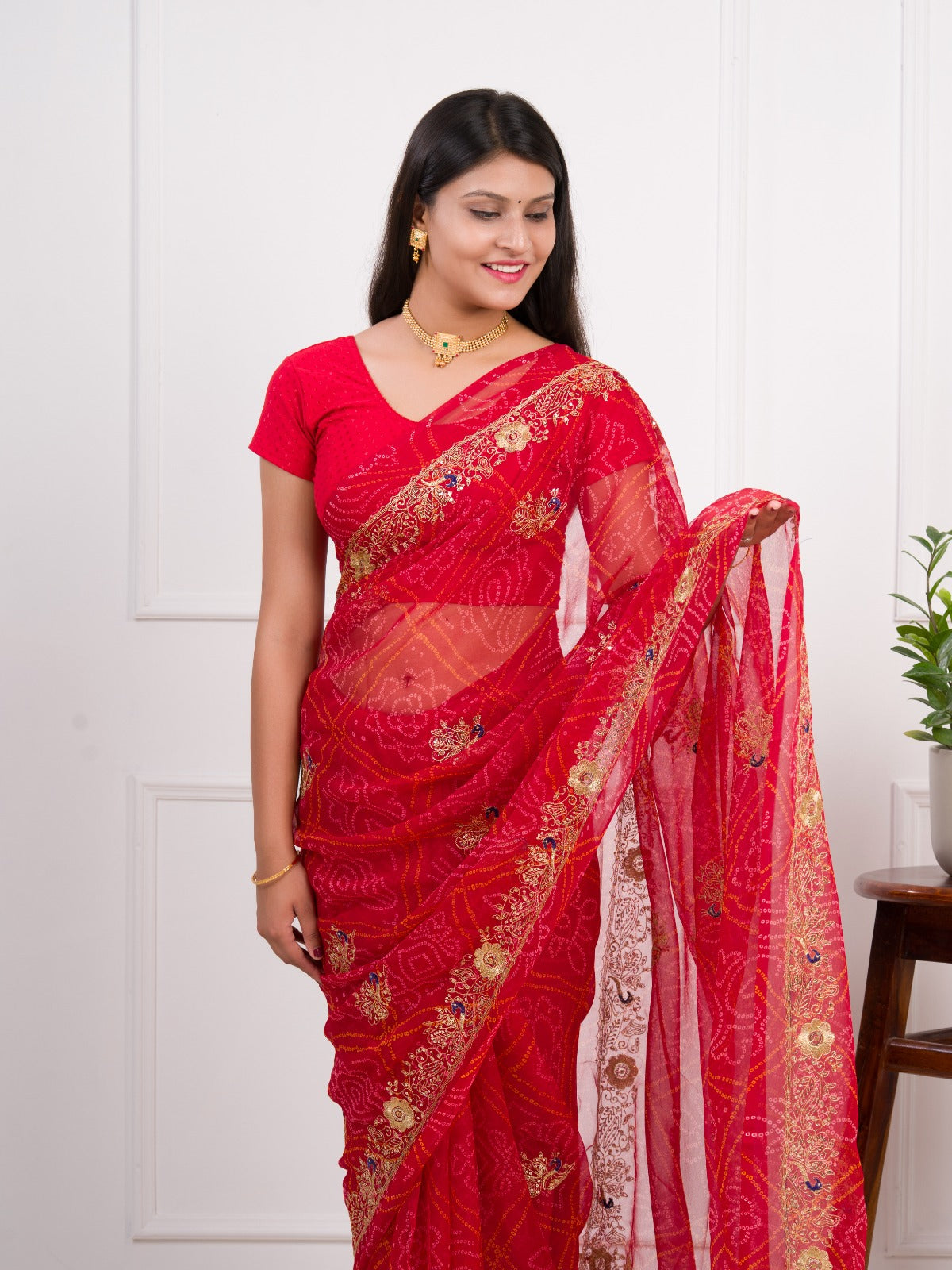 Tanmira New Radiant Charm In Georgette With Sequin Tari Work Saree JAY