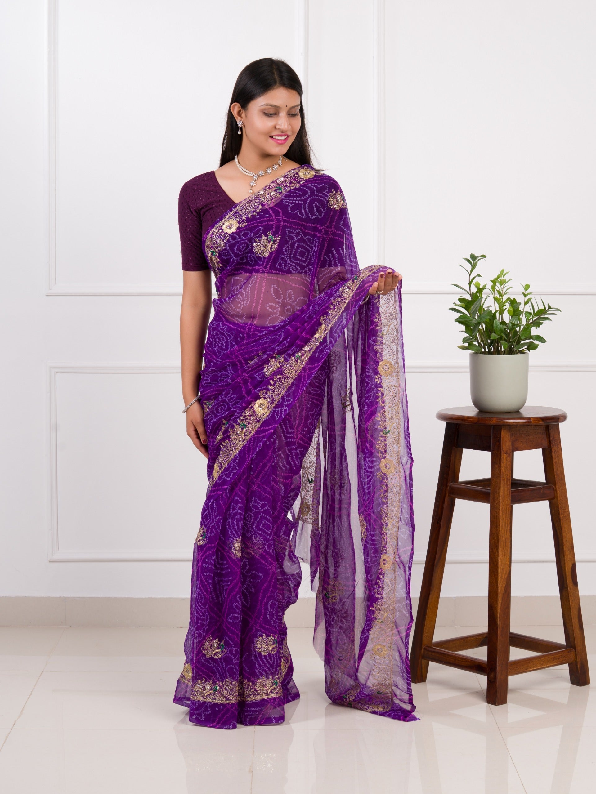 Tanmira Latest Radiant Charm In Georgette With Sequin Tari Work Saree JAY