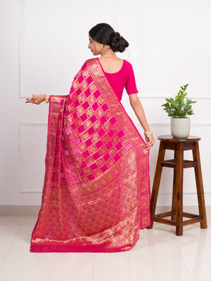 By Banarasi Saree With Festivel Wear