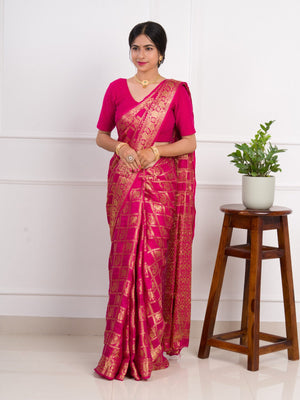 By Banarasi Saree With Festivel Wear