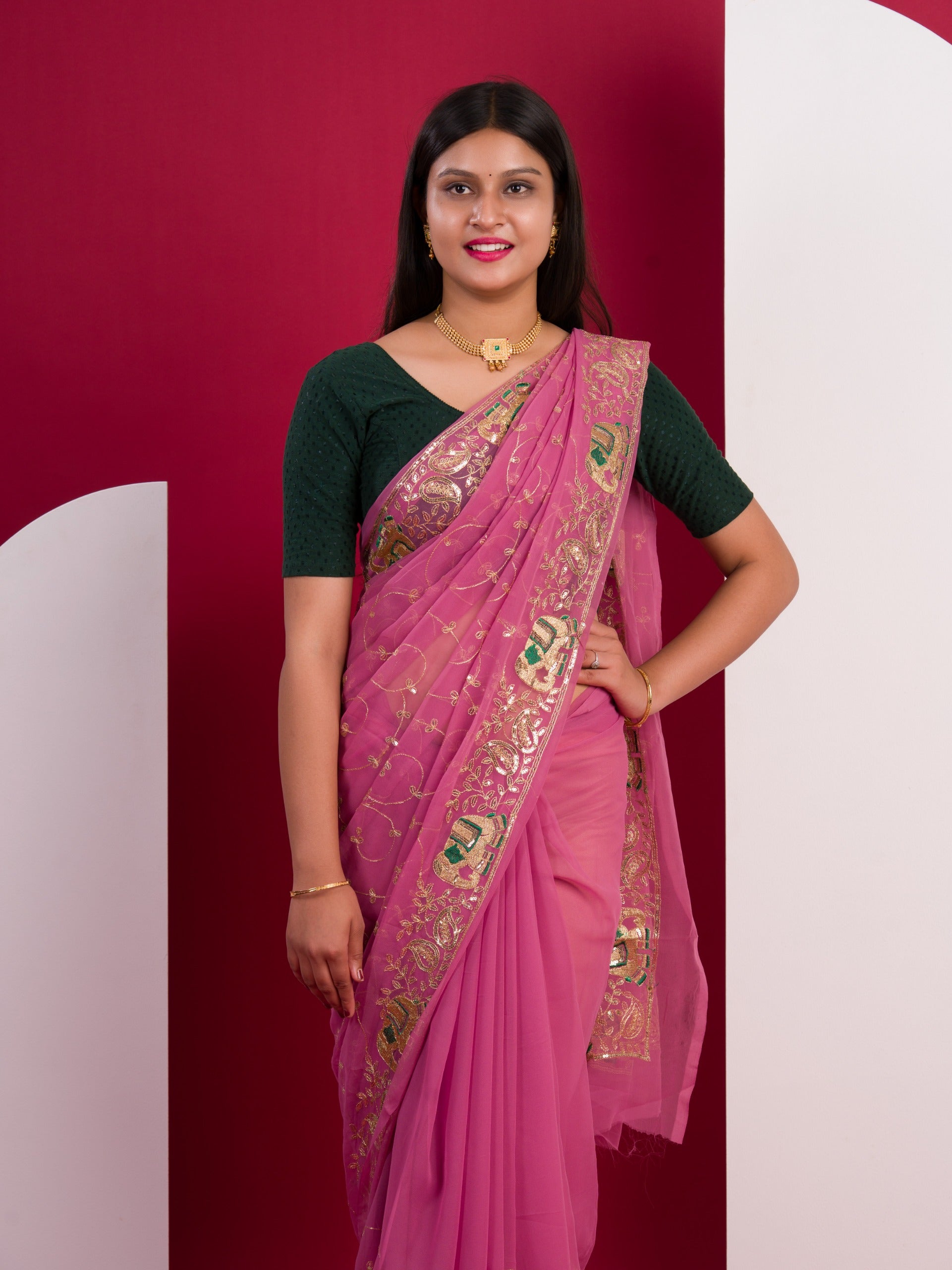 Tanmira Special New Classic Traditional Saree in Soft Georgette Fabric JAY