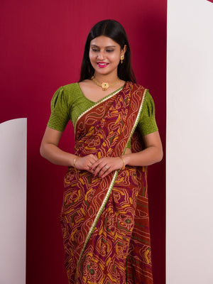 bandhani saree for Daily Wear