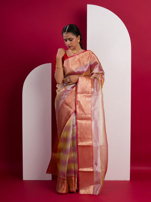Banarasi Silk Bollywood Style With Tissue work Saree