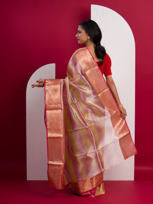 Banarasi Silk Bollywood Style With Tissue work Saree