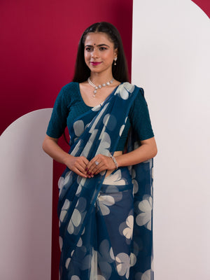 Printed Style saree for casual wear under 1000