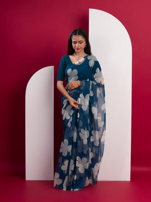Printed Style saree for casual wear under 1000