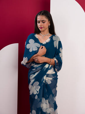 Printed Style saree for casual wear under 1000