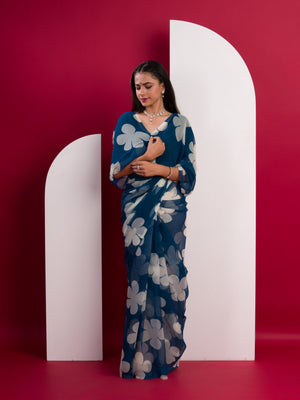 Printed Style saree for casual wear under 1000