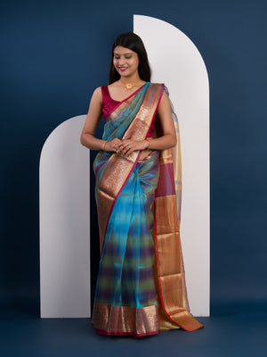 l Banarasi Silk Bollywood Style With Tissue work Saree