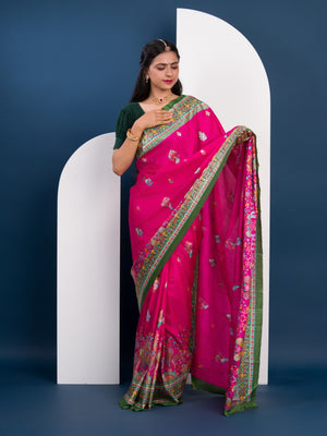 Kalamkari style saree for festival wear