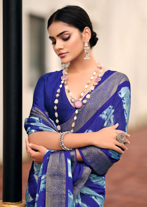 By Leheriya Saree With Casual wear