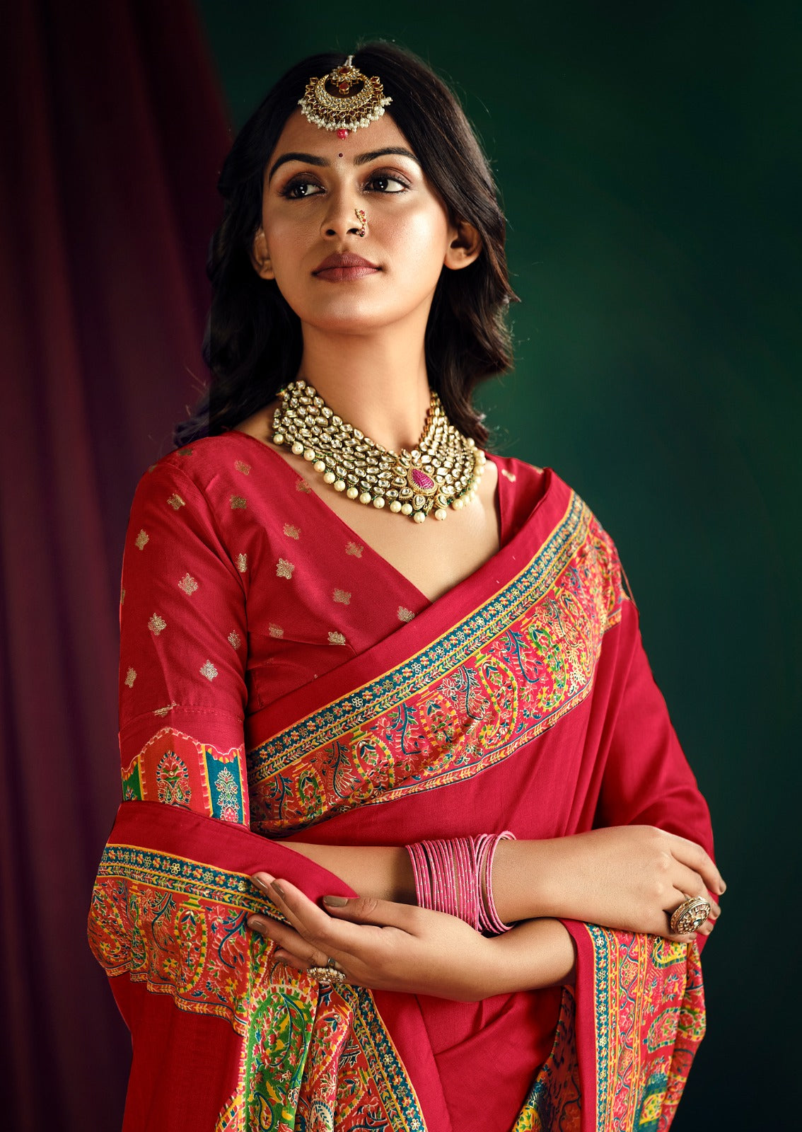 By Position Print Saree