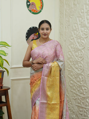 By Banarasi Saree With Party Wear