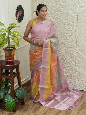 By Banarasi Saree With Party Wear