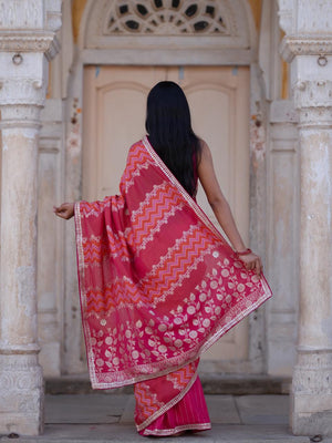 Buy Festive Special Dola Silk Saree Banarasi Design Tanmira Image 5